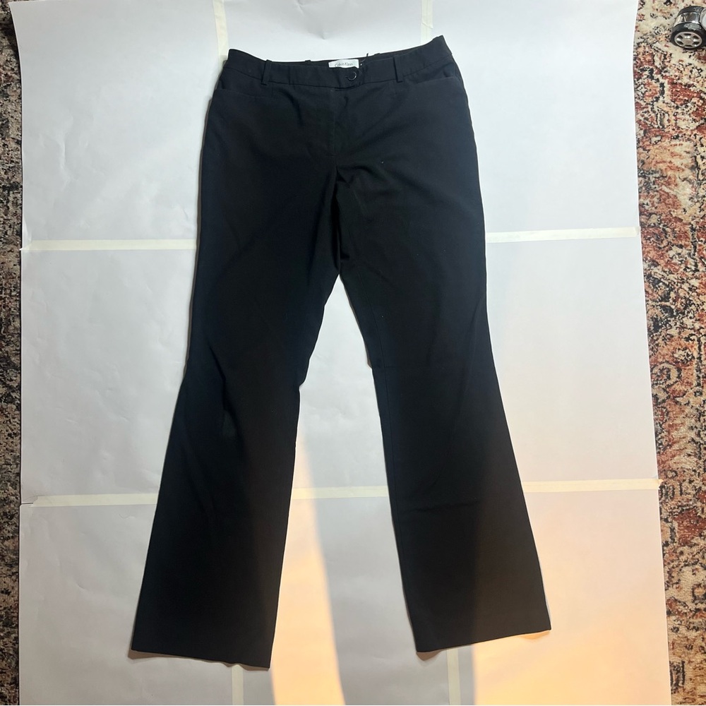 Calvin Klein Flare Modern Fit midrise work pants